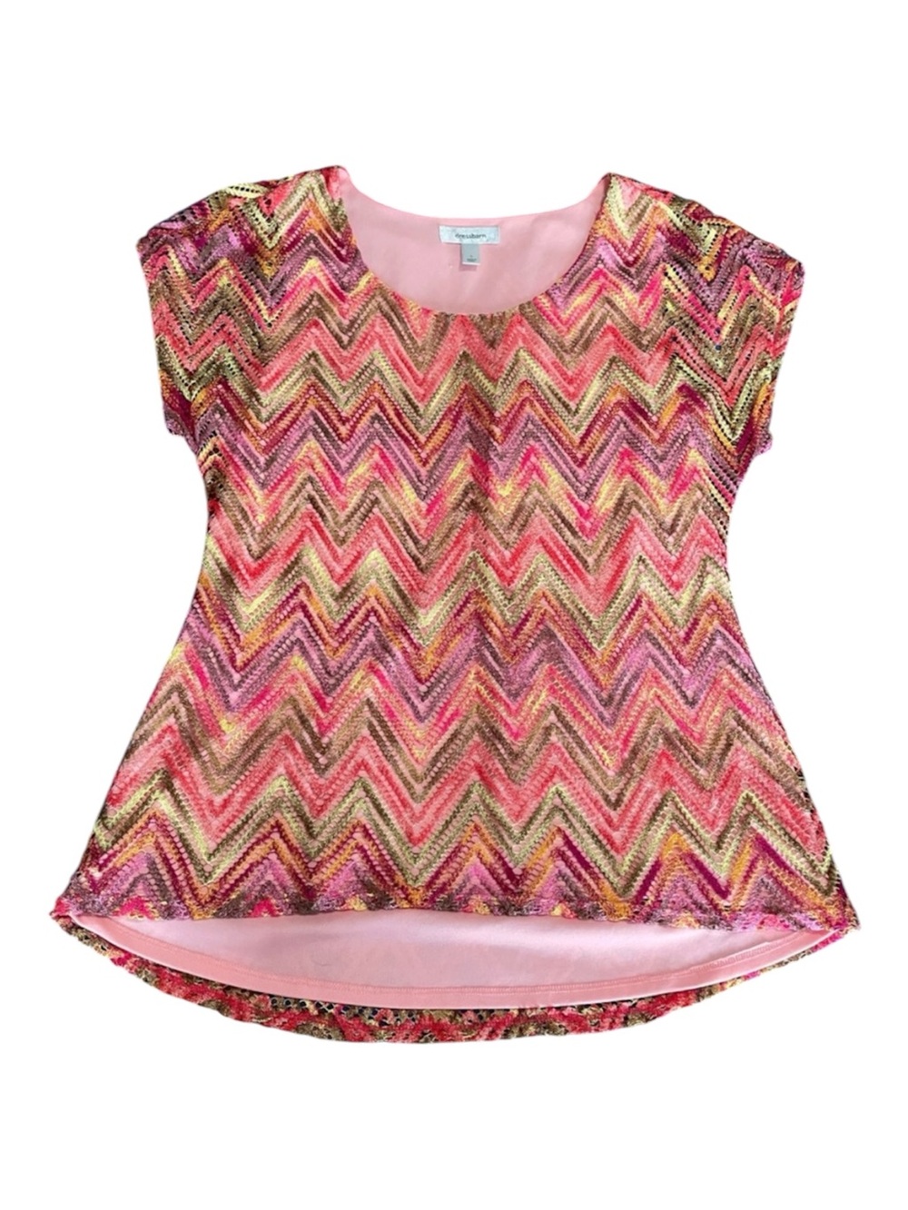 DressBarn L crochet top office casual